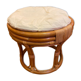 Rattan ottoman Stool