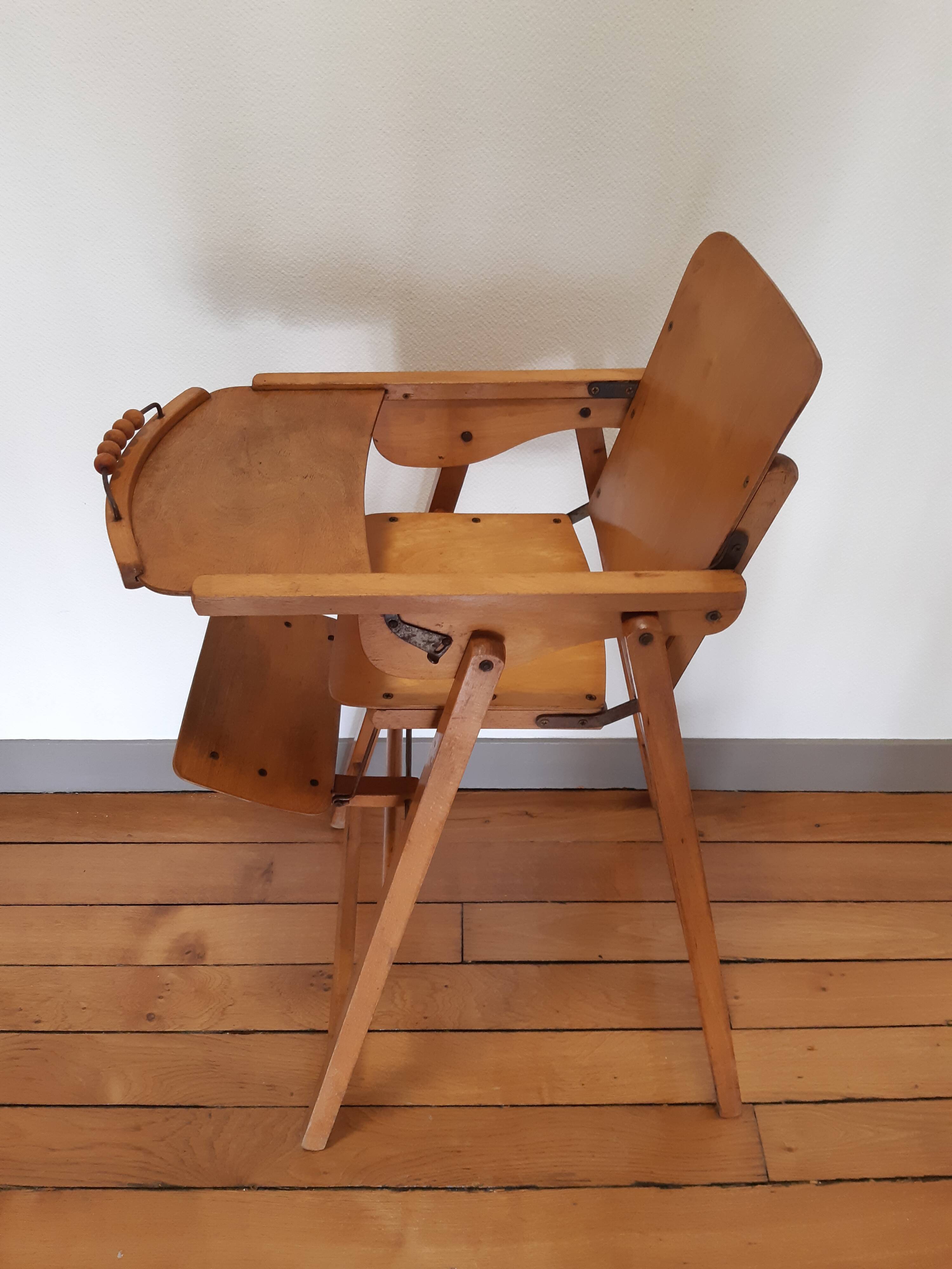Vintage high folding chair