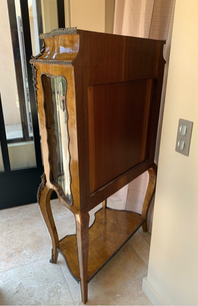 SHOWCASE of Louis XV style curved