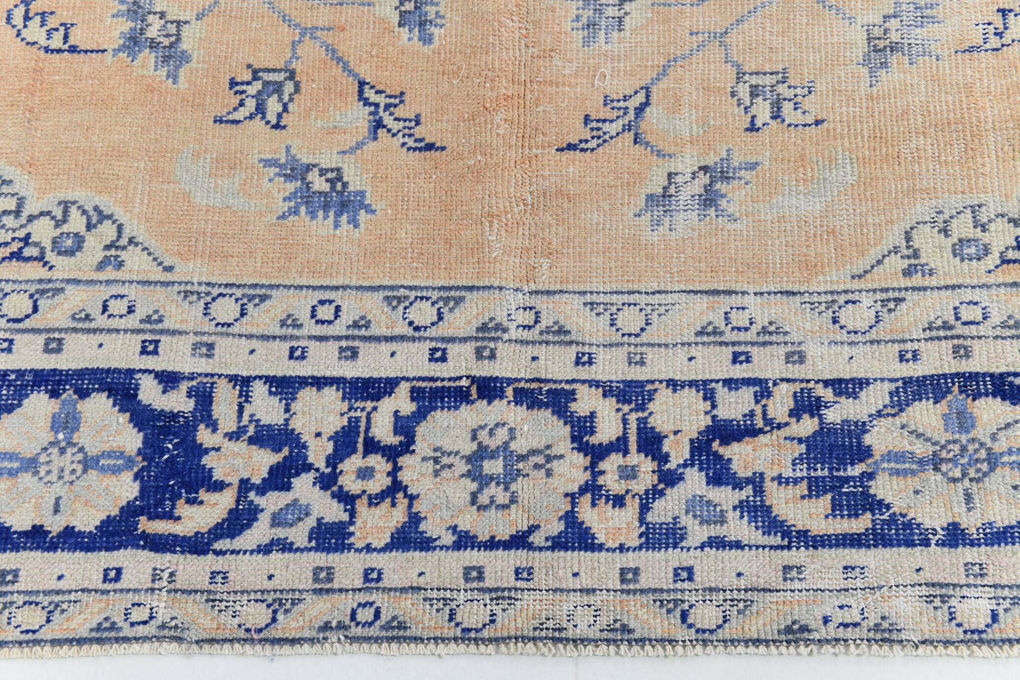 10x13 Blue & Light Orange Classic Antique Vintage Rug, 291x406Cm