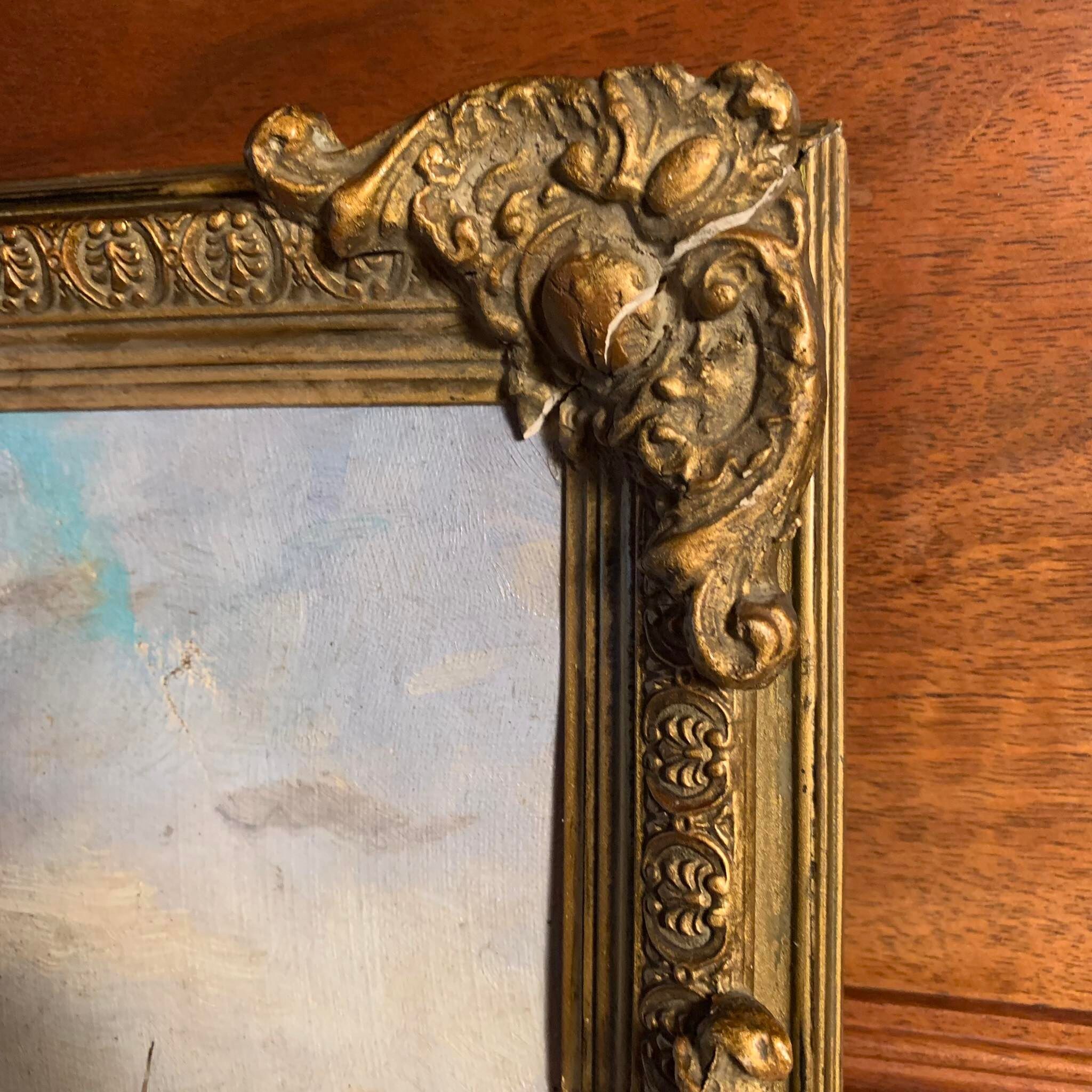 Oil painting on canvas Marine