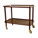 Midcentury Rosewood Serving Cart by Poul Hundevad