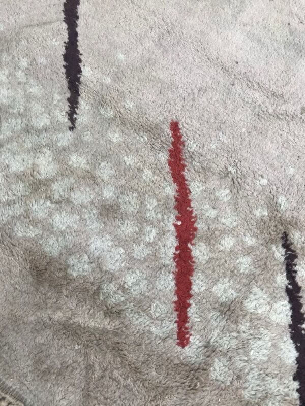 Former carpet moroccan art deco made hand 138 x 200 cm