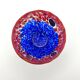Set of 6 blown glass glasses with Effetre Murano murrine.