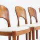 Vintage Danish teak dining chairs , set of 4