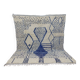 Vintage Azilal rug 310x246 cm - Blue geometric patterns