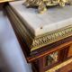 Writing desk in Napoleon III Marquetry white marble top