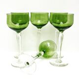 Set of 6 a glasses cristal Val Saint Lambert