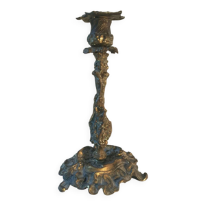 bougeoir Néo Louis XV - bronze