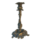 Bougeoir Néo Louis XV bronze vintage