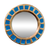 Mithé Espelt (1923-2020) Blue Sun Mirror