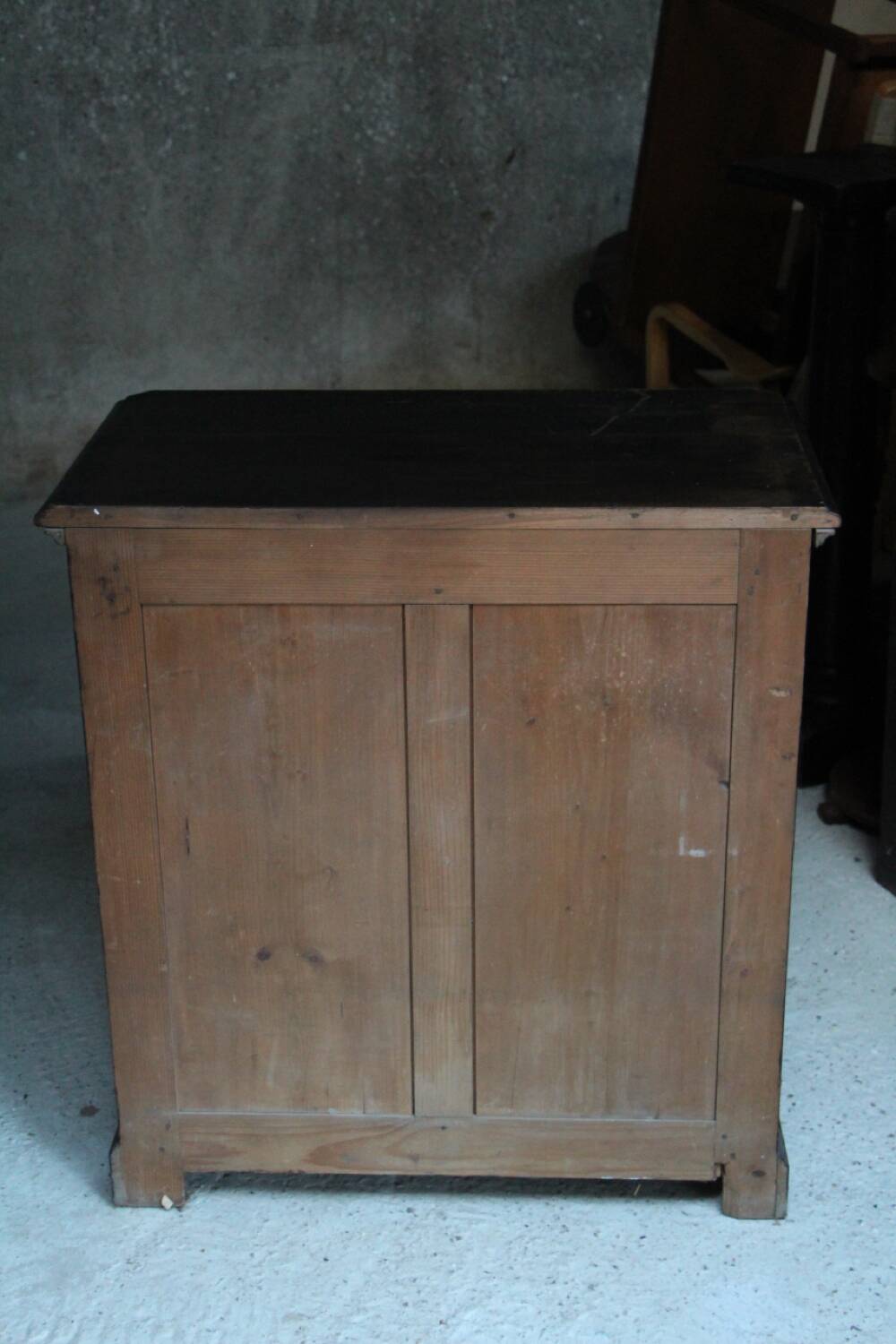 Blackened wood jam maker sideboard 19th Parisian style