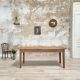 Vintage farmhouse table with spindle legs.