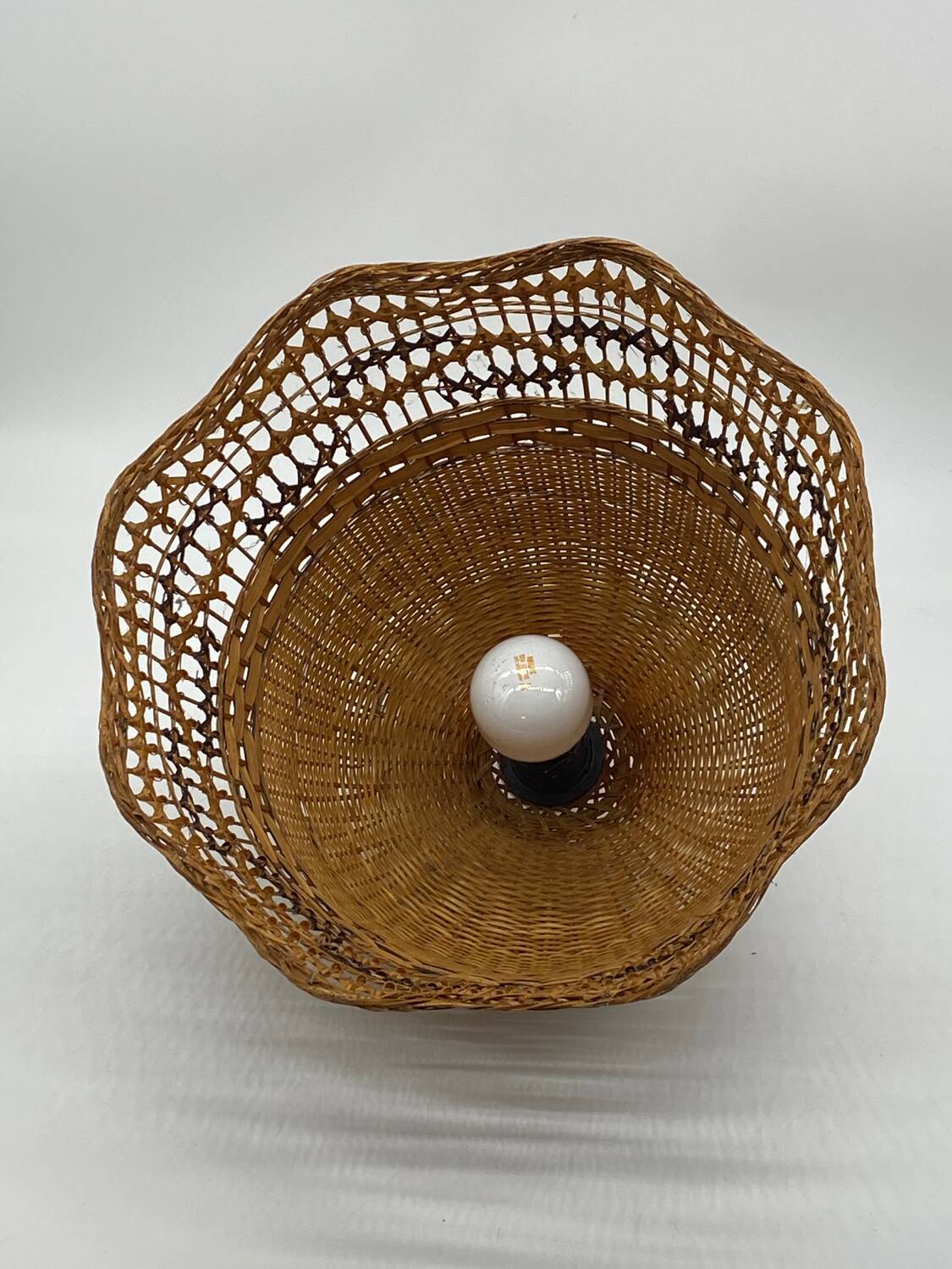 Pendant lamp / rattan / wicker / cane / vintage natural fibers