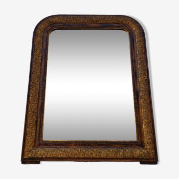 Miroir style Louis Philippe bois, doré vintage