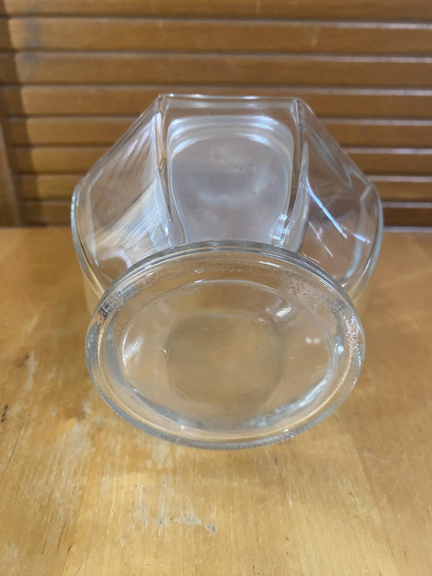 Antique Glass Bonbonnière + Lid Kitchen Storage Italy #
