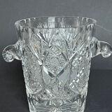 Cut crystal ice bucket