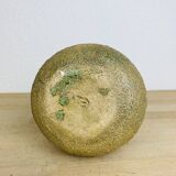 Vase boule forme libre grès vintage