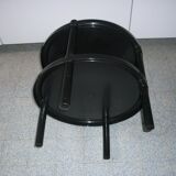 Black table with 2 trays, 1970