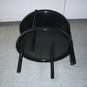 Table noire avec 2 plateaux, 1970
