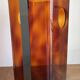 Miche Dumas paper bin in chrome tortoiseshell lucite 70 Roche and Bobois
