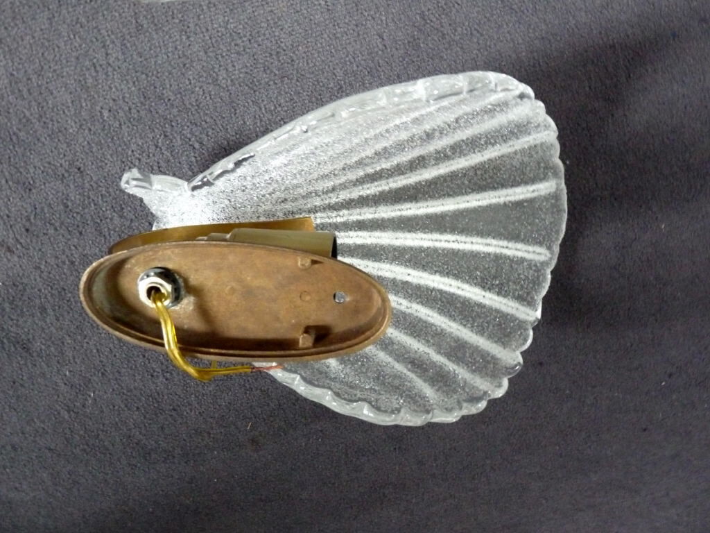 Wall lamps glass shells barovier toso murano