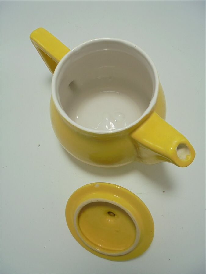 Vintage yellow teapot