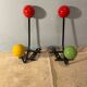 Paire de porte manteaux boules Spoutnik