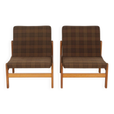 2X Jørgen Bækmark Lounge Chairs Model J84, 1971 Denmark
