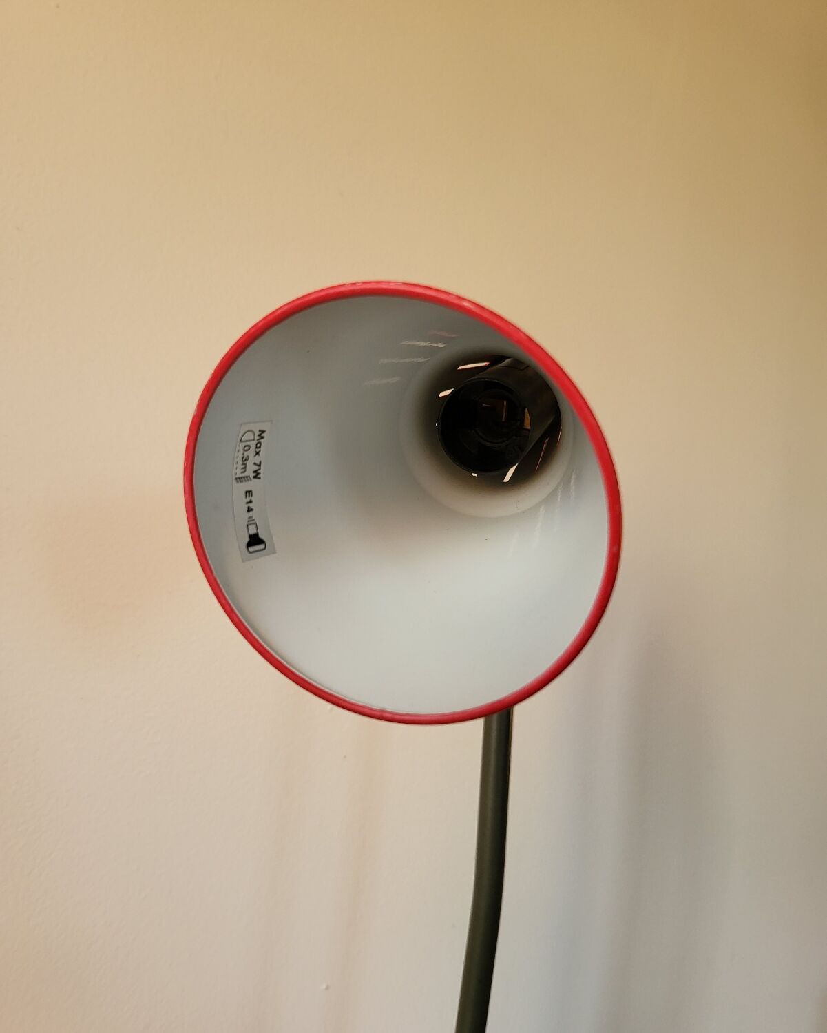 Red IKEA Desk Lamp by Marianne Hagberg Kvart