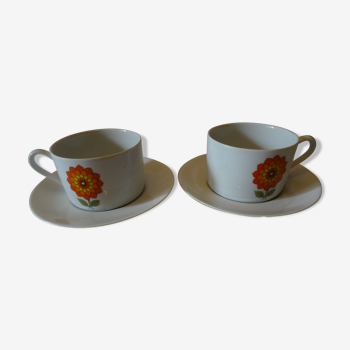 Duo de tasses de petit déjeuner