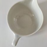 Antique Gien gravy boat – red & blue floral decoration – opaque porcelain