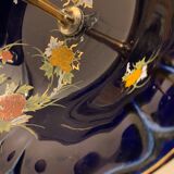 Cobalt blue porcelain display or servant, 3 floors