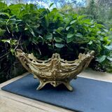 Brass planter woman Art Nouveau