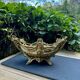 Brass planter woman Art Nouveau