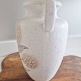 Vintage ceramic amphora vase Scheurich West Germany shabby 60s model 606-28