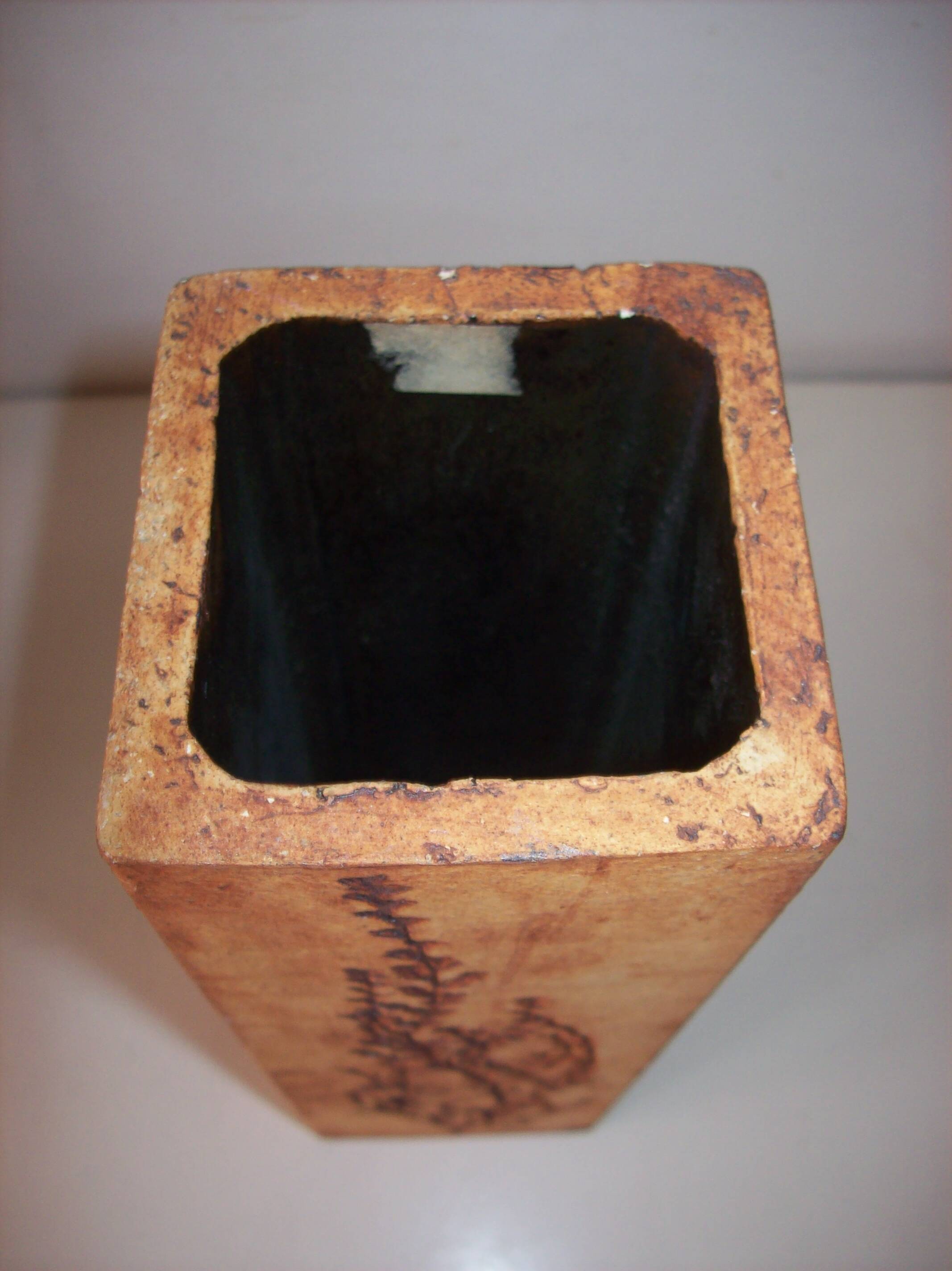 Ceramic vase signed raymonde leduc