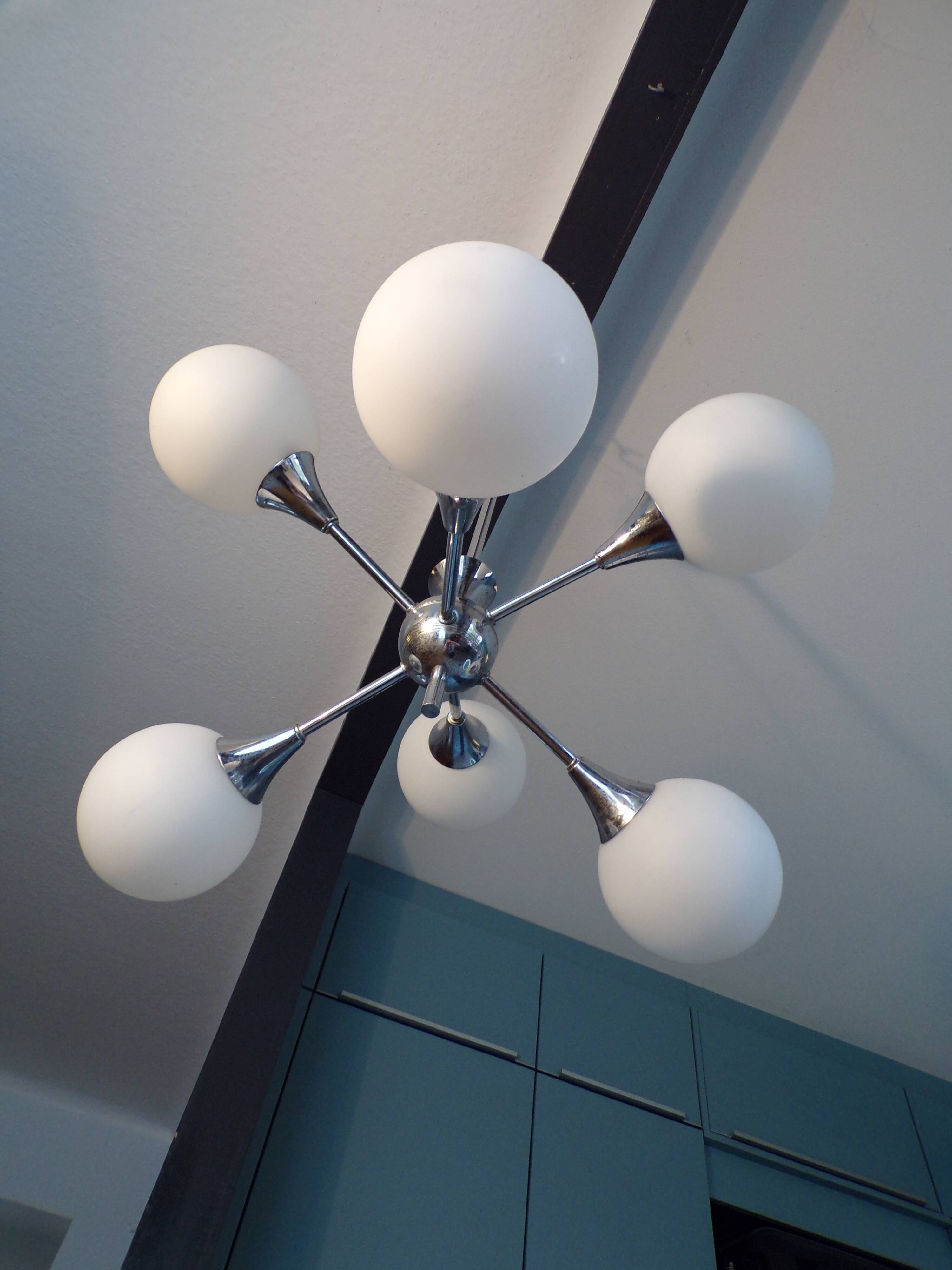 Lustre Sputnik 1970 with 6 lights