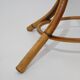 Porte-manteau sur pied en rattan et osier tressé, années 1960.