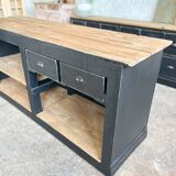 Old counter with black patina