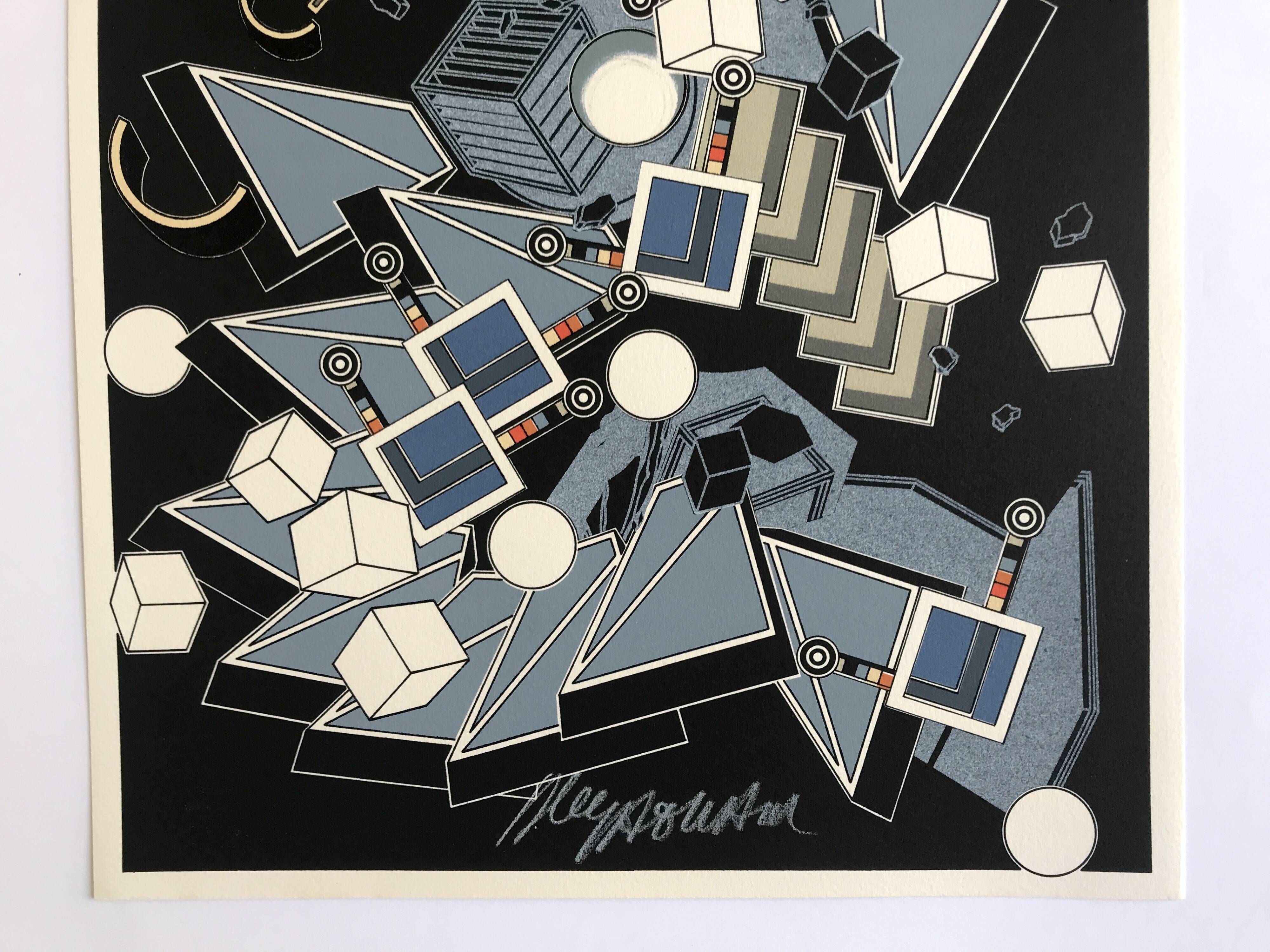 Alain le yaouanc, des sols.., 1978. lithographie originale signée au crayon