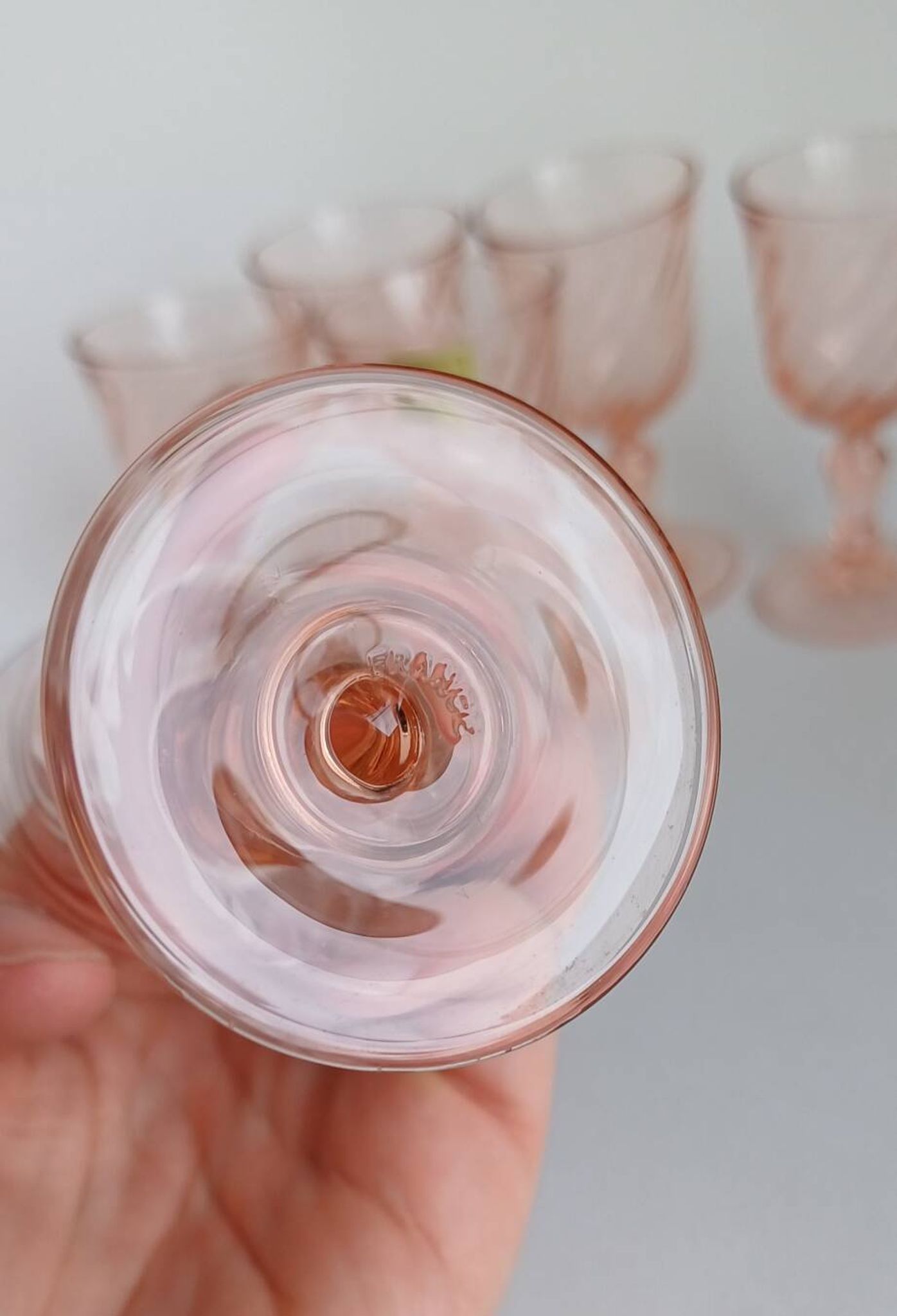 Rosaline liqueur glasses
