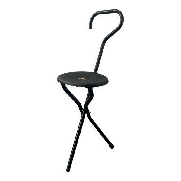 Tabouret piant vintage Canne Trio des années 70-80