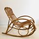Rocking chair in rattan for children, Italy 60s