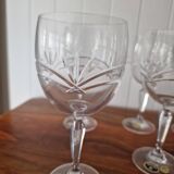6verres anciens bohemia en cristal