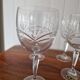 6 antique bohemia crystal glasses