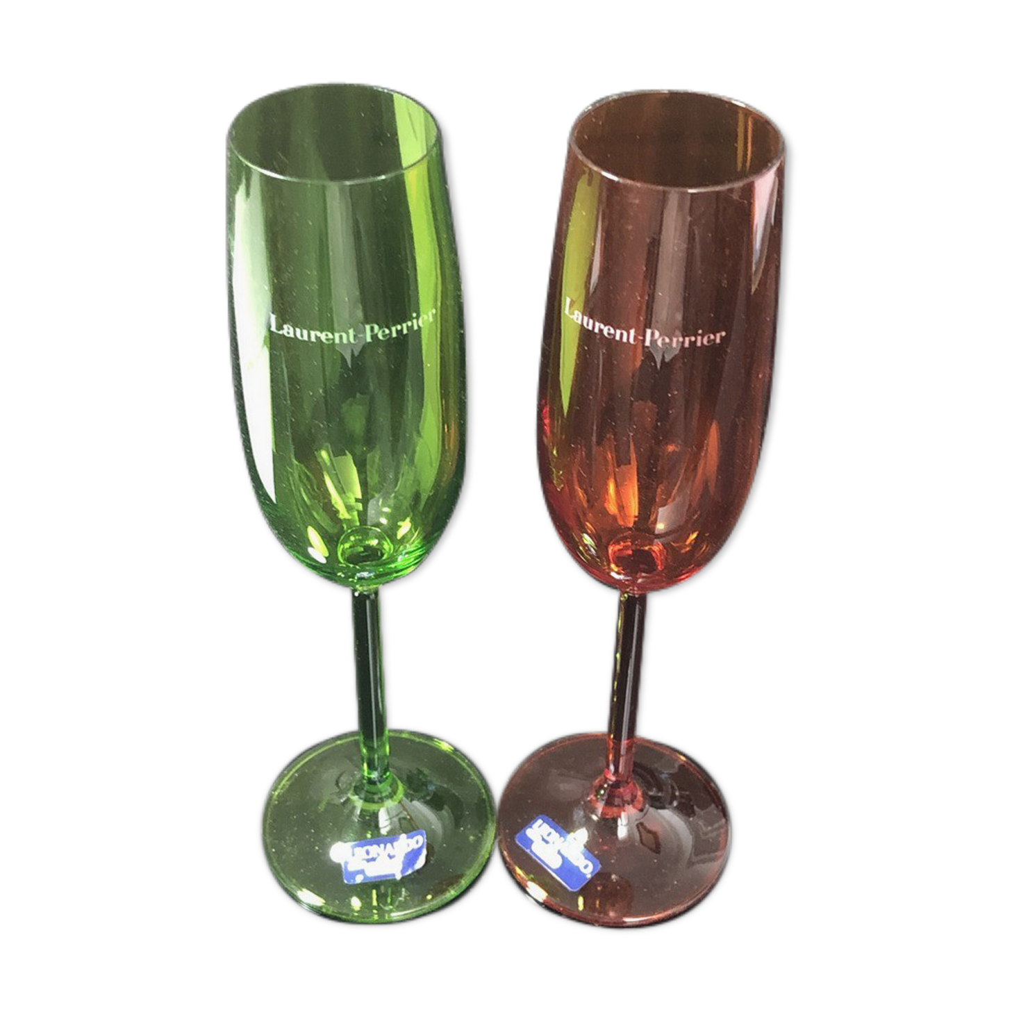 Set de 2 leonardo champagne glasses for Laurent Perrier