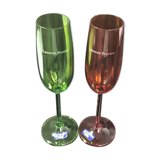 Set de 2 leonardo champagne glasses for Laurent Perrier