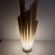 Vintage 1970 Athéna lamp by Georgia Jacob, draped in light salmon - 50 cm