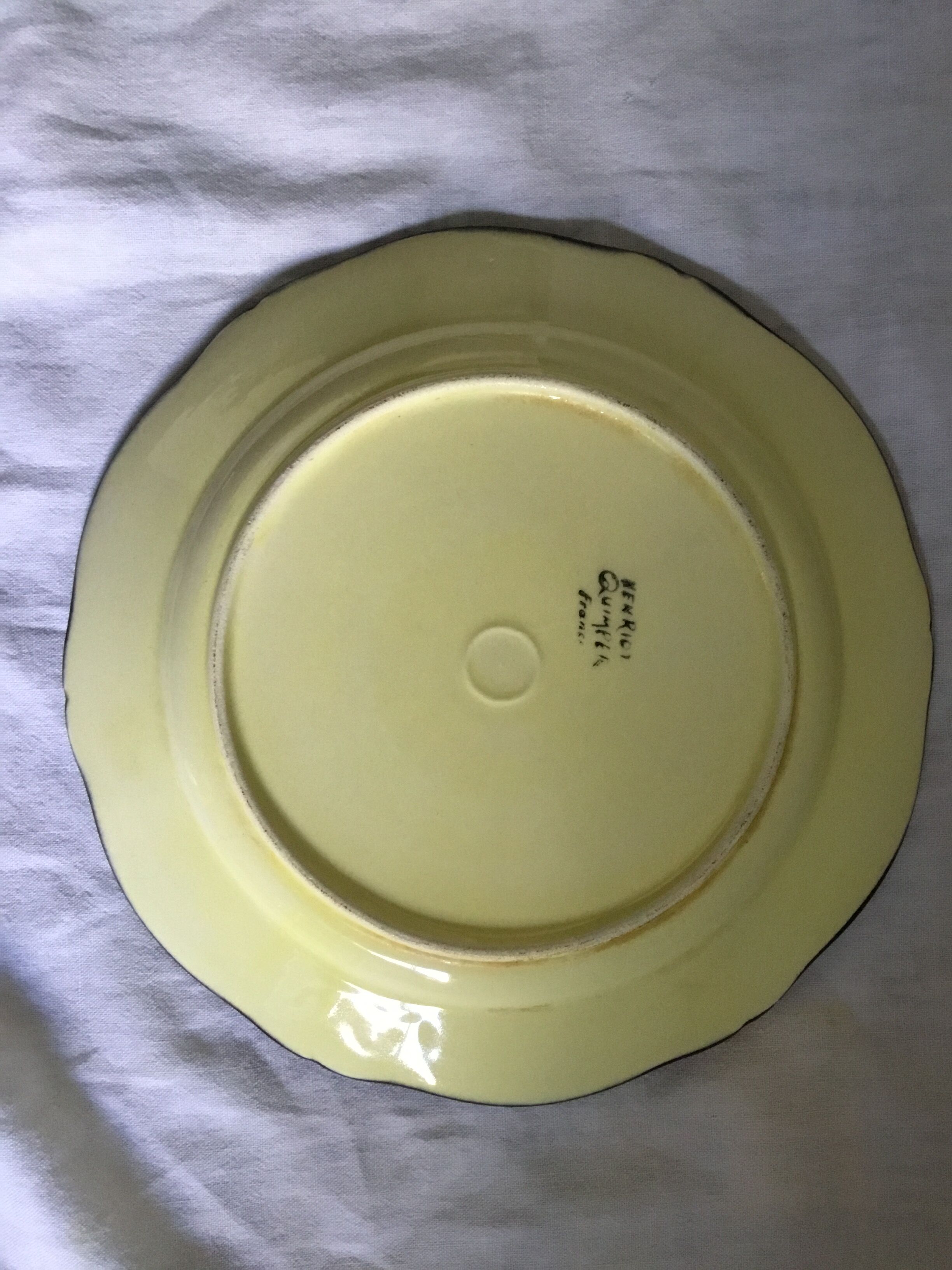 Henriot plate with gorse flowers and heather